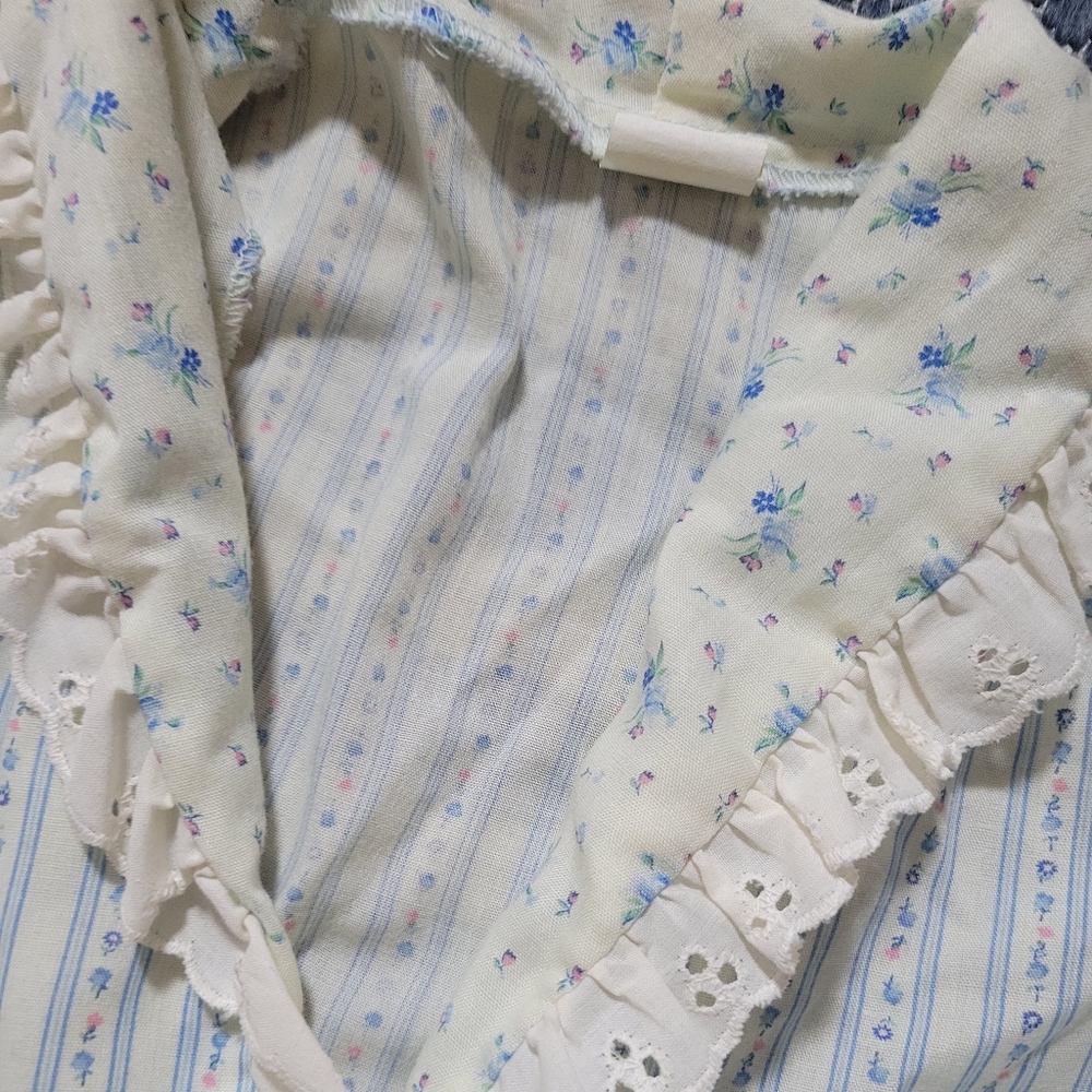 Vintage Girls Dress & Top Set Shabby Chic Prairie Calico Floral Cottagecore 8 - Picture 8 of 16